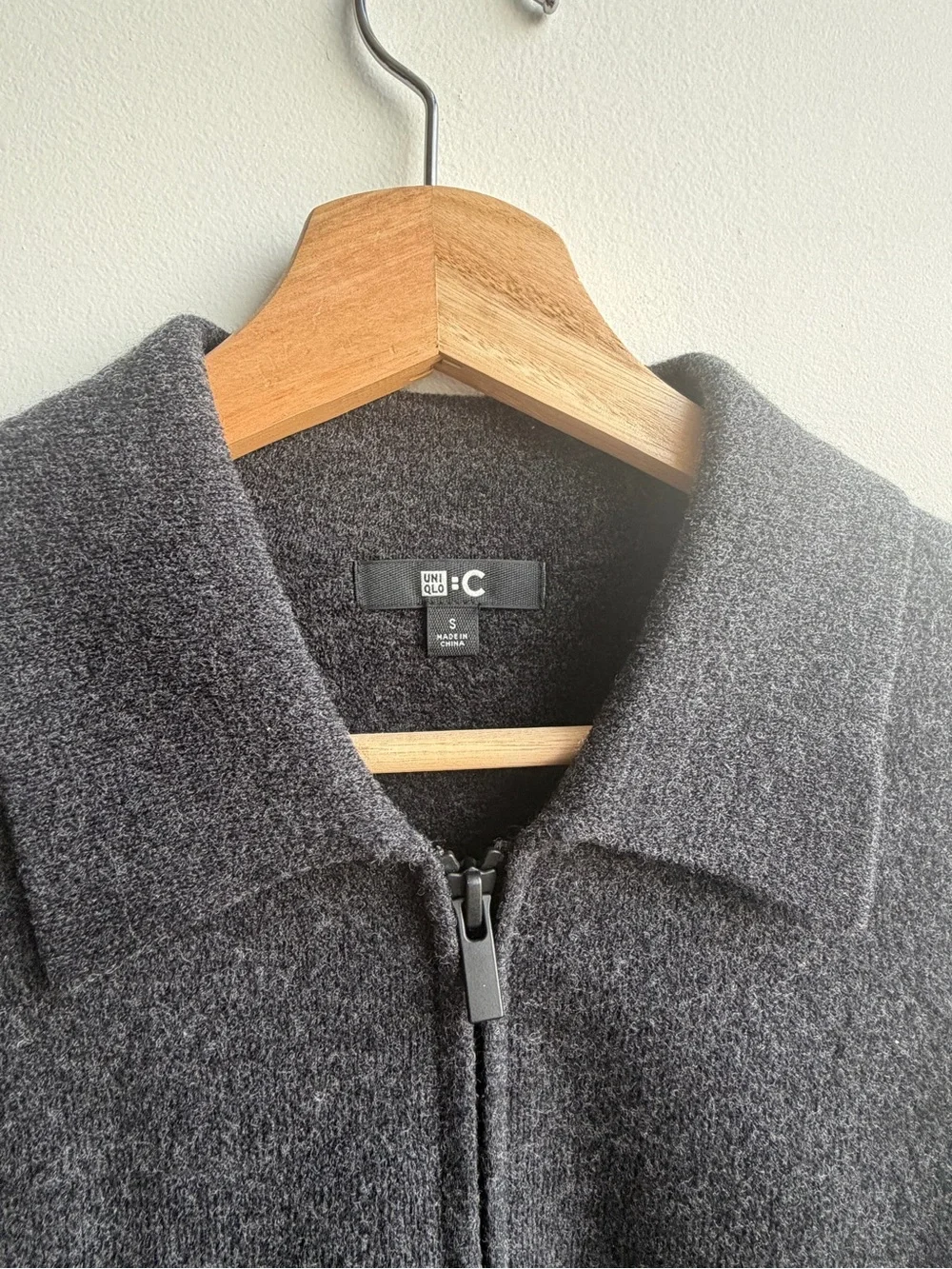 UNIQLO : C Knitted Full-Zip Jacket - 08 Dark Gray - Unisex S